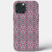 Magenta en blauw patroon Case-Mate iPhone case (Achterkant)
