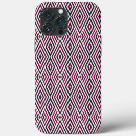 Magenta en blauw patroon Case-Mate iPhone case