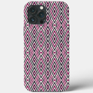 Magenta en blauw patroon Case-Mate iPhone case