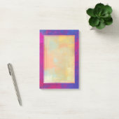 Magenta en Blauwe Abstracte Schilderij Post-it® Notes (Kantoor)
