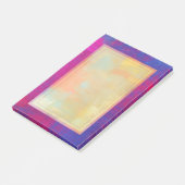 Magenta en Blauwe Abstracte Schilderij Post-it® Notes (Schuin)