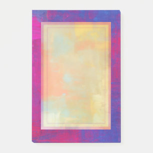 Magenta en Blauwe Abstracte Schilderij Post-it® Notes