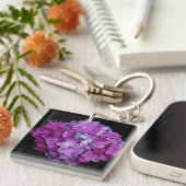 Magenta en blauwgroen brandkranen als beste tante  sleutelhanger (Voorkant Rechts)