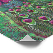 Magenta en Blauwgroen druk op de verpakking Poster (Hoek)