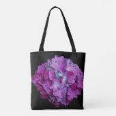 Magenta en blauwgroen hydrangeas voor de Bride Tote Bag (Achterkant)