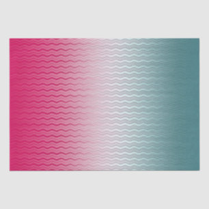 Magenta en Blauwgroen Tissuepapier