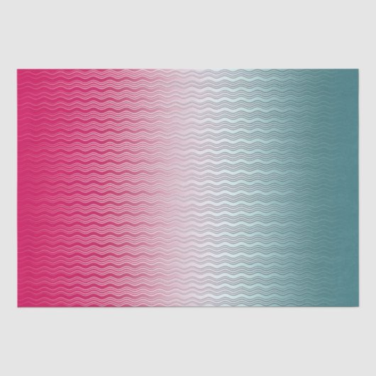 Magenta en Blauwgroen Tissuepapier (Voorkant)