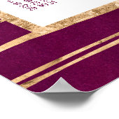 Magenta en Gold Foil Poster 2017 (Hoek)