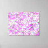 Magenta en golvende glitch canvas afdruk (Voorkant)