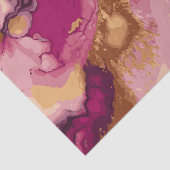 Magenta en Goud Aquarel Splash 7 Tissuepapier (Detail)