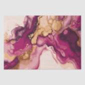 Magenta en Goud Aquarel Splash 7 Tissuepapier (Voorkant)