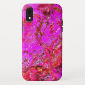 Magenta en hotroze roze koffertas met opening tas Case-Mate iPhone case (Achterkant)