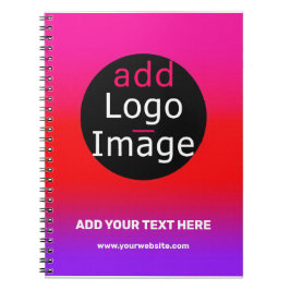 Magenta en Paarse  bedrijfsgradiënt Notitieboek