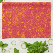 Magenta en Sinaasappel Theedoek (Gevouwen)