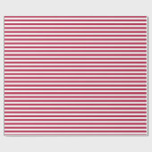 Magenta en White Narrow Stripes Cadeaupapier (Vlak)