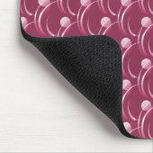 Magenta Fancy Swirls Mousepad Muismat (Hoek)