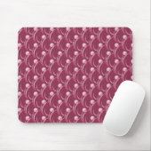 Magenta Fancy Swirls Mousepad Muismat (Met muis)