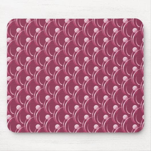 Magenta Fancy Swirls Mousepad Muismat (Voorkant)