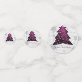 Magenta Festive kerstboomtafel Confetti (Voorkanten)