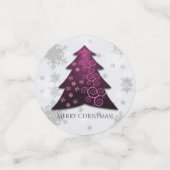 Magenta Festive kerstboomtafel Confetti (Kleine voorkant)
