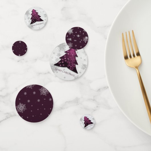 Magenta Festive kerstboomtafel Confetti (Groep)
