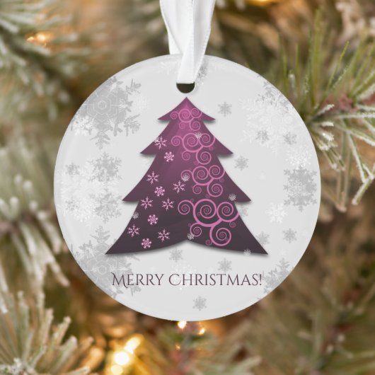 Magenta Festive-Ornament voor kerstbomen Ornament (Boom)