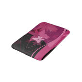 Magenta Floral Pattern Badmat (Gekanteld)