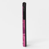 Magenta Floral Pattern Case-Mate iPhone Case (Achterkant/links)