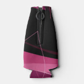 Magenta Floral Pattern Flesjeskoeler (Achterkant)