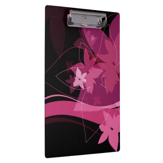 Magenta Floral Pattern Klembord (Rechts)