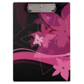 Magenta Floral Pattern Klembord (Voorkant)