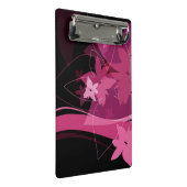 Magenta Floral Pattern Mini Klembord (Schuin)