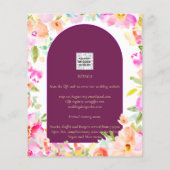 Magenta Floral Wedding (Achterkant)