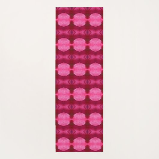 Magenta Flower Eleven Yogamat (Achterkant)