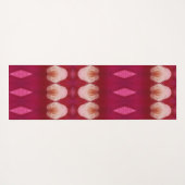 Magenta Flower Ikat 2 Yogamat (Achterkant (horizontaal))