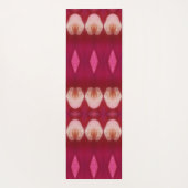 Magenta Flower Ikat 2 Yogamat (Achterkant)