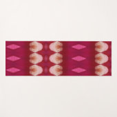 Magenta Flower Ikat 2 Yogamat (Voorkant (horizontaal))