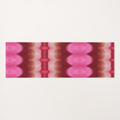 Magenta Flower Ikat 3 Yogamat (Achterkant (horizontaal))