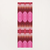 Magenta Flower Ikat 3 Yogamat (Achterkant)