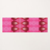 Magenta Flower Ikat 4 Yogamat (Achterkant (horizontaal))