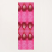 Magenta Flower Ikat 4 Yogamat (Achterkant)