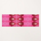 Magenta Flower Ikat 4 Yogamat (Voorkant (horizontaal))