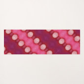 Magenta Flower Ikat 5 Yogamat (Achterkant (horizontaal))