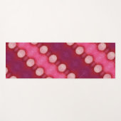 Magenta Flower Ikat 5 Yogamat (Voorkant (horizontaal))