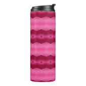 Magenta Flower Ikat 8 Thermosbeker (Gedraaid links)