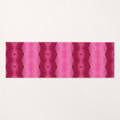Magenta Flower Ikat 8 Yogamat (Voorkant (horizontaal))