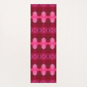 Magenta Flower Ikat 9 Yogamat (Achterkant)