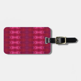 Magenta Flower Ikat Bagagelabel