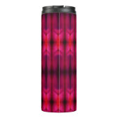 Magenta Flower Ikat Reco Thermosbeker (Achterkant)