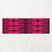 Magenta Flower Ikat Recoleta Yogamat (Achterkant (horizontaal))